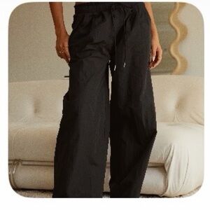 Miss Lola Black Wide Leg Pants